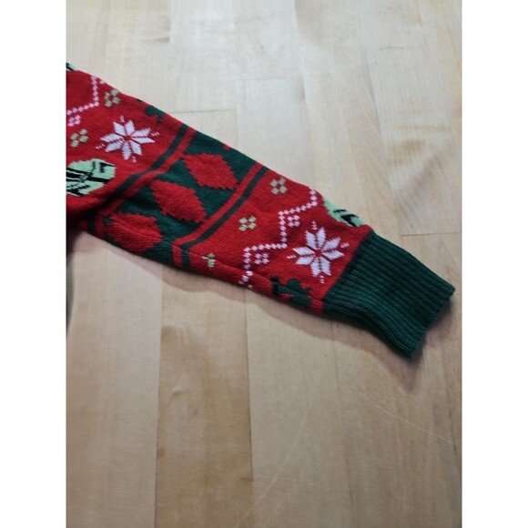 Star Wars Baby Yoda "I Was Cute All Year" Green-Red Christmas Sweater-12 Month's - Picture 5 of 16